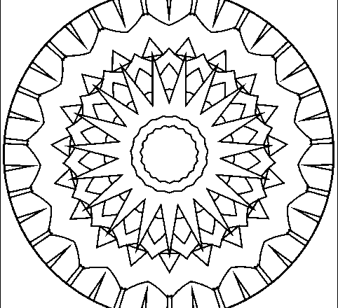 Mandala disegno da colorare gratis 53