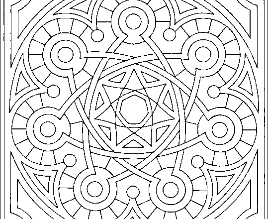 Mandala disegno da colorare gratis 54 difficile complesso