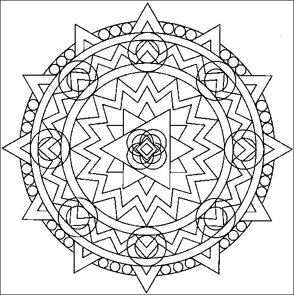 Mandala disegno da colorare gratis 56