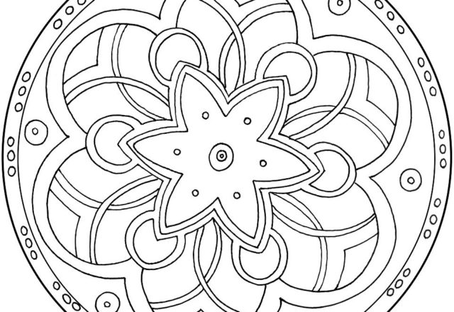 Mandala disegno da colorare gratis 58