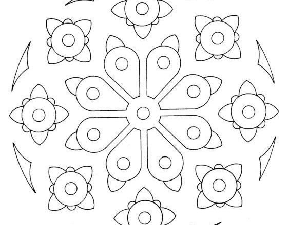 Mandala disegno da colorare gratis 59