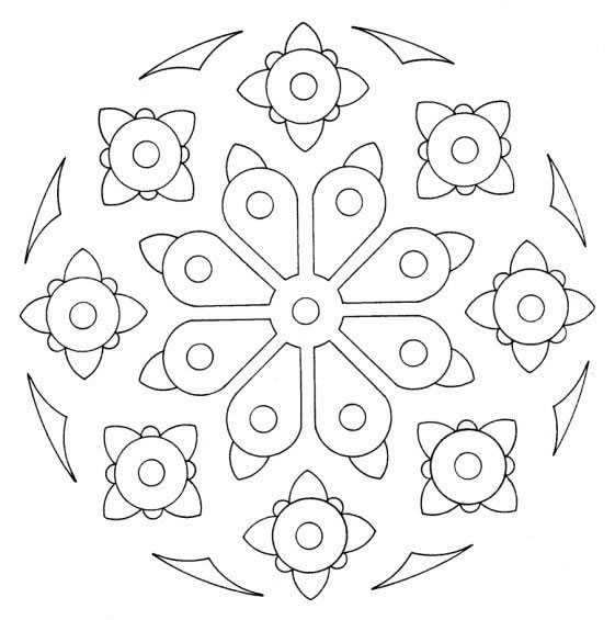 Mandala disegno da colorare gratis 59