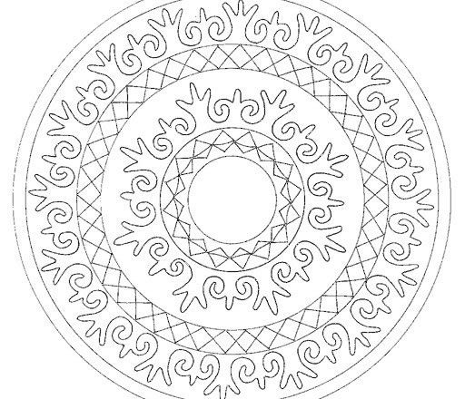 Mandala disegno da colorare gratis 60