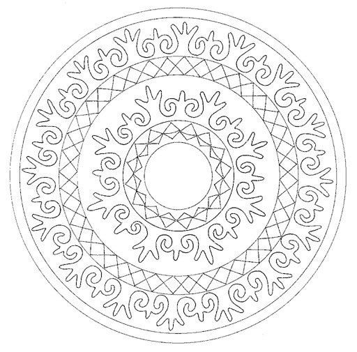 Mandala disegno da colorare gratis 60