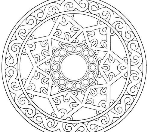 Mandala disegno da colorare gratis 61