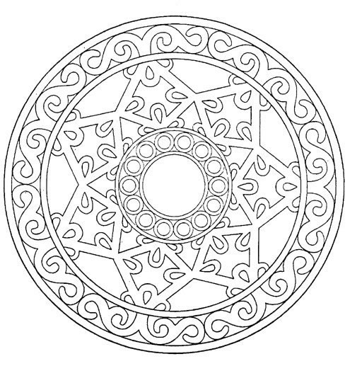 Mandala disegno da colorare gratis 61