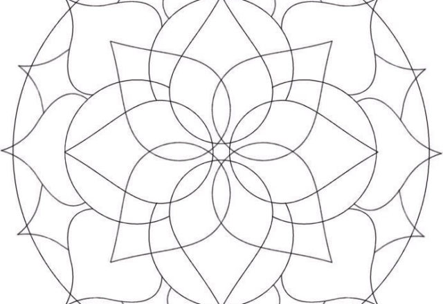 Mandala disegno da colorare gratis 63