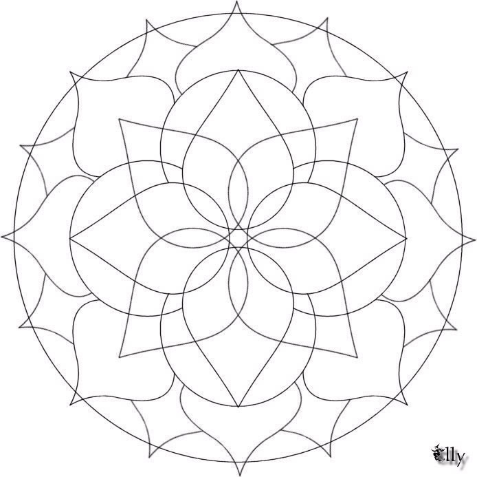 Mandala disegno da colorare gratis 63