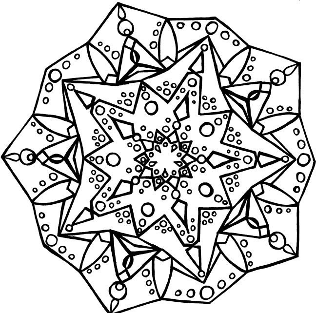 Mandala disegno da colorare gratis 66