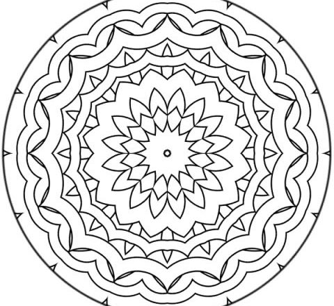 Mandala disegno da colorare gratis 67