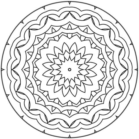 Disegno da colorare Mandala - Disegni Da Colorare E Stampare Gratis - Imm.  30874