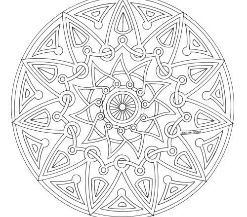 Mandala disegno da colorare gratis 69