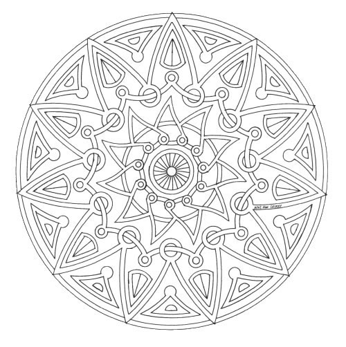 Mandala disegno da colorare gratis 69