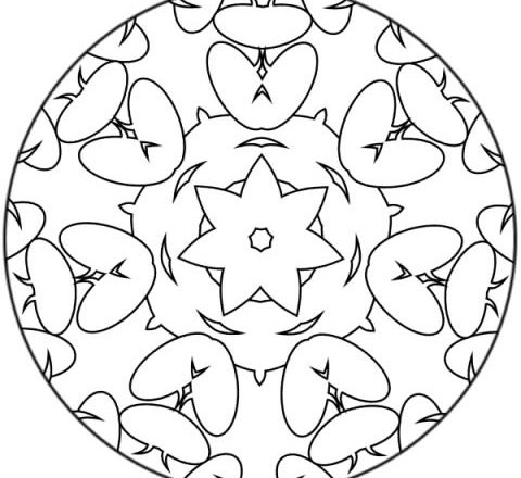 Mandala disegno da colorare gratis 73