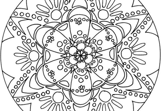 Mandala disegno da colorare gratis 75