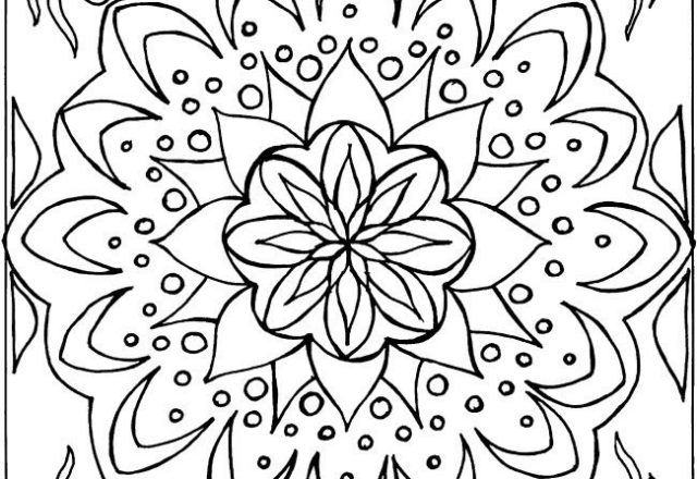 Mandala disegno da colorare gratis 76 difficile complesso