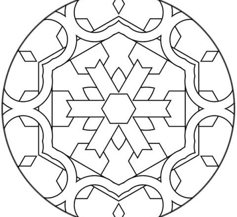 Mandala disegno da colorare gratis 77