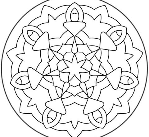 Mandala disegno da colorare gratis 78