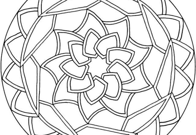 Mandala disegno da colorare gratis 79