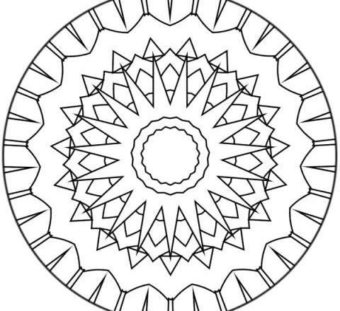 Mandala disegno da colorare gratis 80