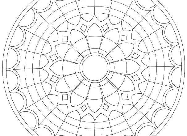 Mandala disegno da colorare gratis 81 geometrico