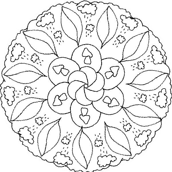 Mandala disegno da colorare gratis 87