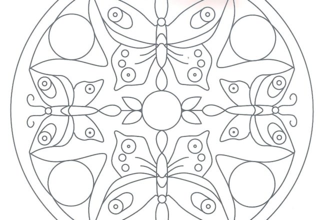 Mandala disegno da colorare gratis 92