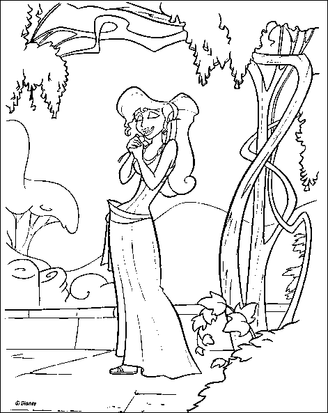 Megara 3 disegni da colorare gratis