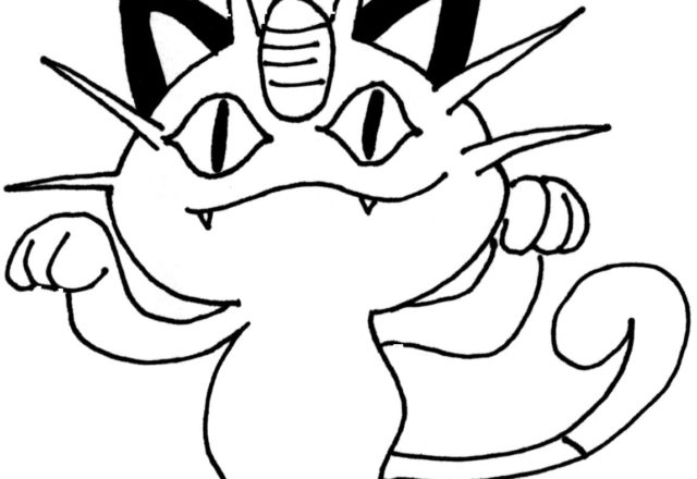 Meowth Pokemon disegno da colorare gratis