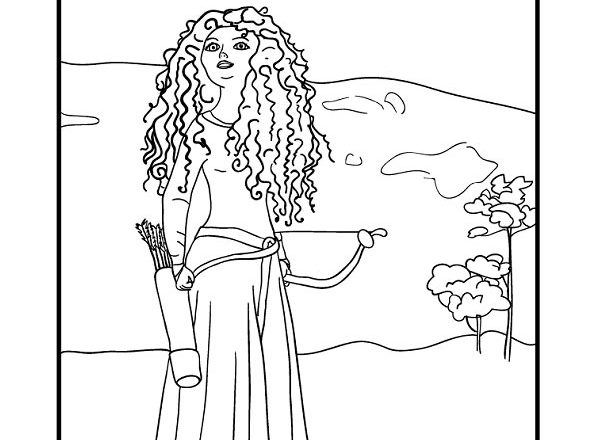 Merida 2 disegni da colorare gratis