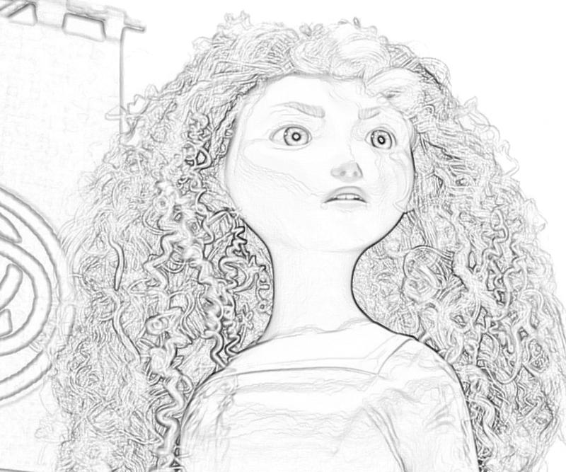 Merida 3 disegni da colorare gratis