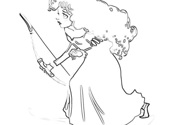 Merida 5 disegni da colorare gratis