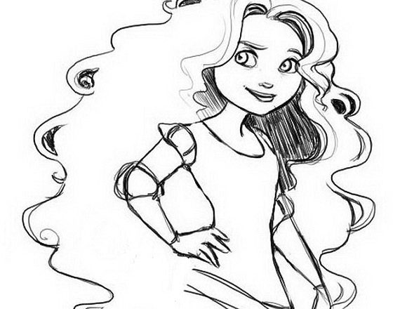 Merida disegni da colorare gratis