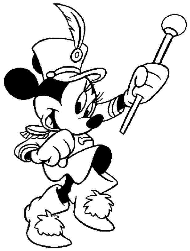 Minnie e la manifestazione disegno da colorare