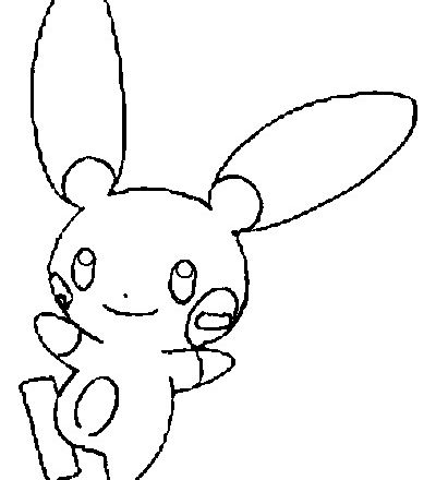 Minun Pokemon disegno da colorare gratis