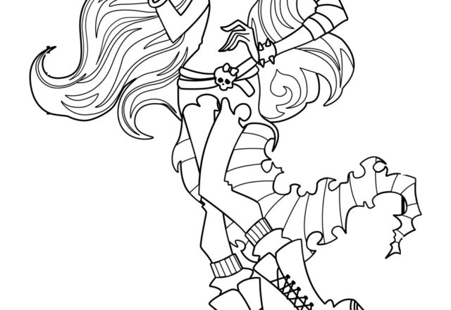 Monster High acrobata disegni da colorare gratis