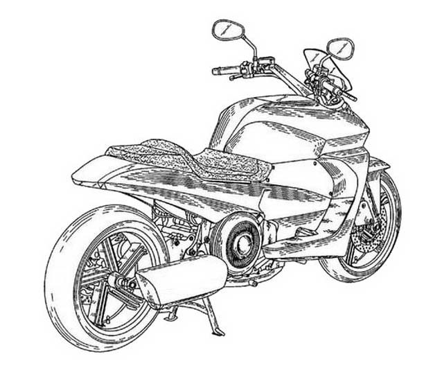 Moto grossa da strada disegno da colorare