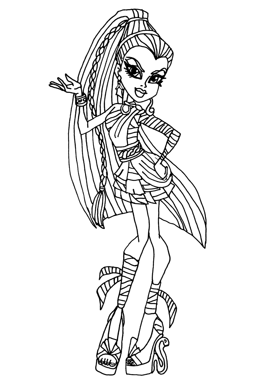 Nefera de Nile Monster High disegni da colorare gratis