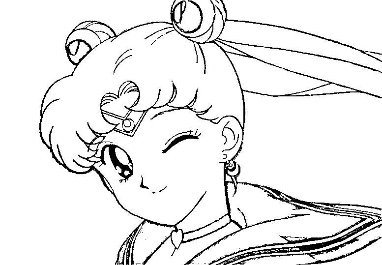 Occhiolino di Sailor Moon disegni da colorare gratis