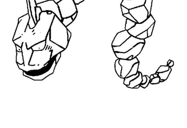 Onix Pokemon disegno da colorare