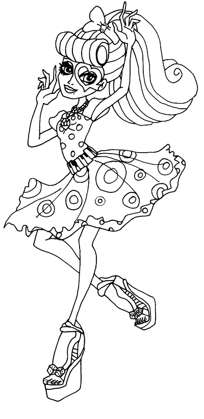 Operetta 3 Monster High disegni da colorare gratis