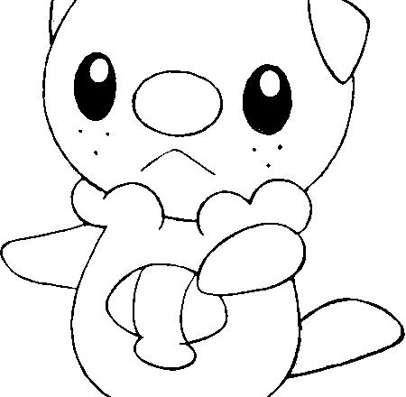 Oshawott Pokemon disegno da colorare bimbi