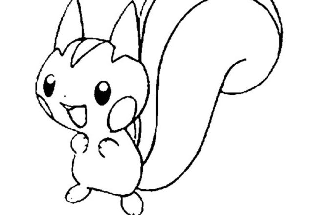 Pachirisu Pokemon disegno da colorare