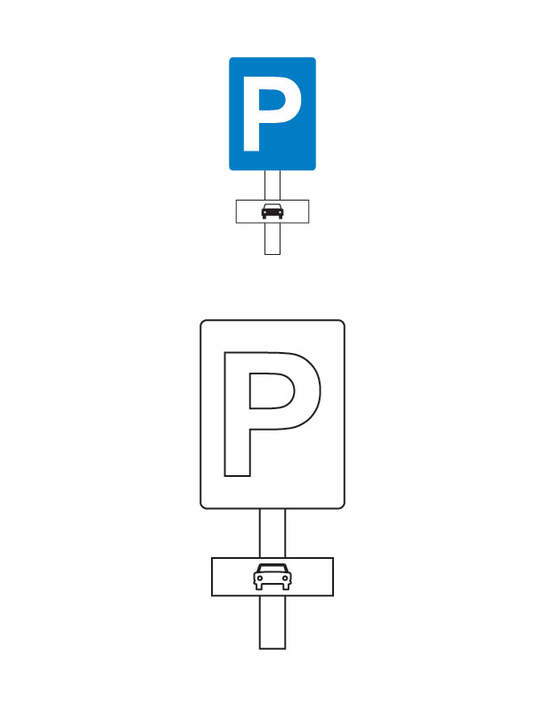 Parcheggio taxi segnali stradali disegni da colorare gratuiti