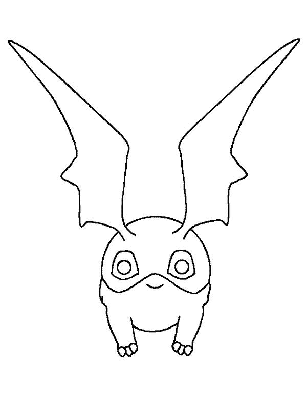 Patamon disegni da colorare gratis-01