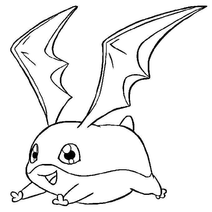 Patamon disegni da colorare gratis