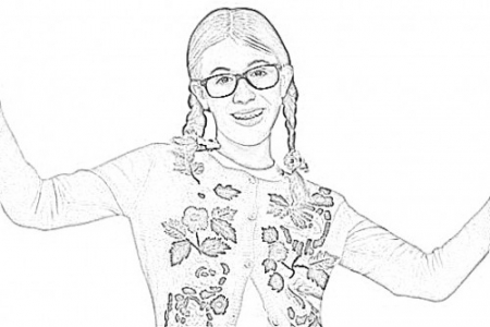 Patty col maglione a fiori disegni da stampare Il mondo di Patty