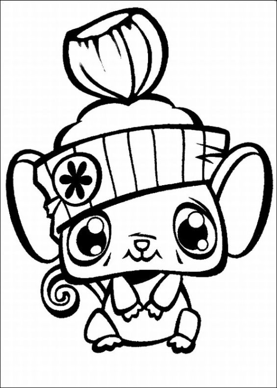 Personaggio Littlest Pet Shop da colorare 23