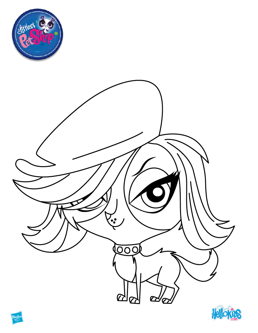 Personaggio Zoe Littlest Pet Shop disegno da colorare