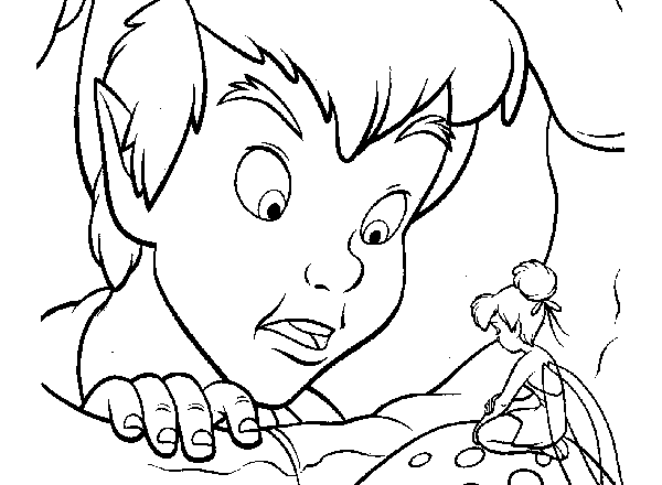 Peter Pan e Trilli 2 disegni gratis da colorare